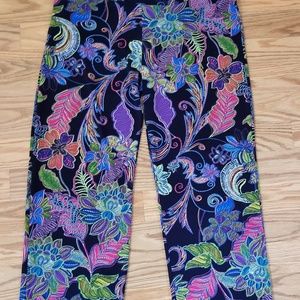 Papillon blanc crop pants